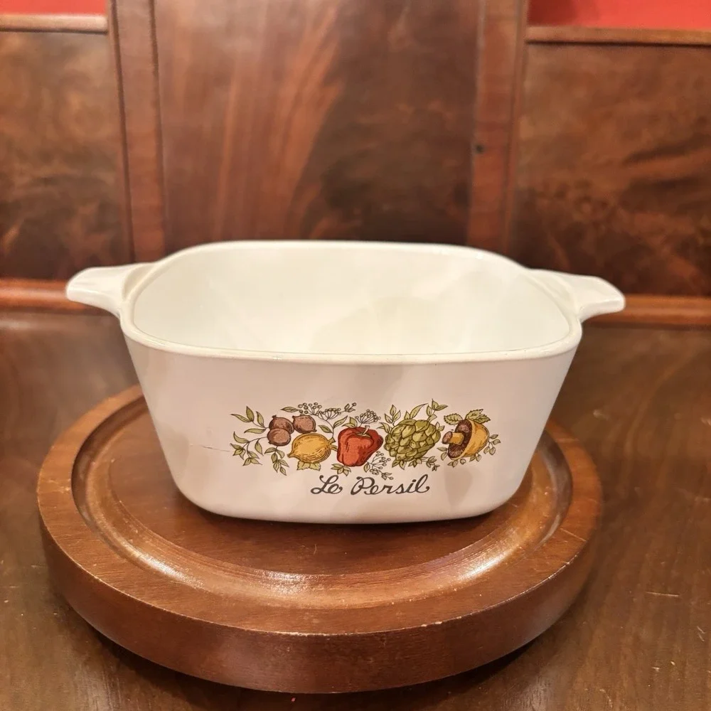 Vintage Corning Ware P-43-B Le Persil 700mL Casserole Dish Spice of Life